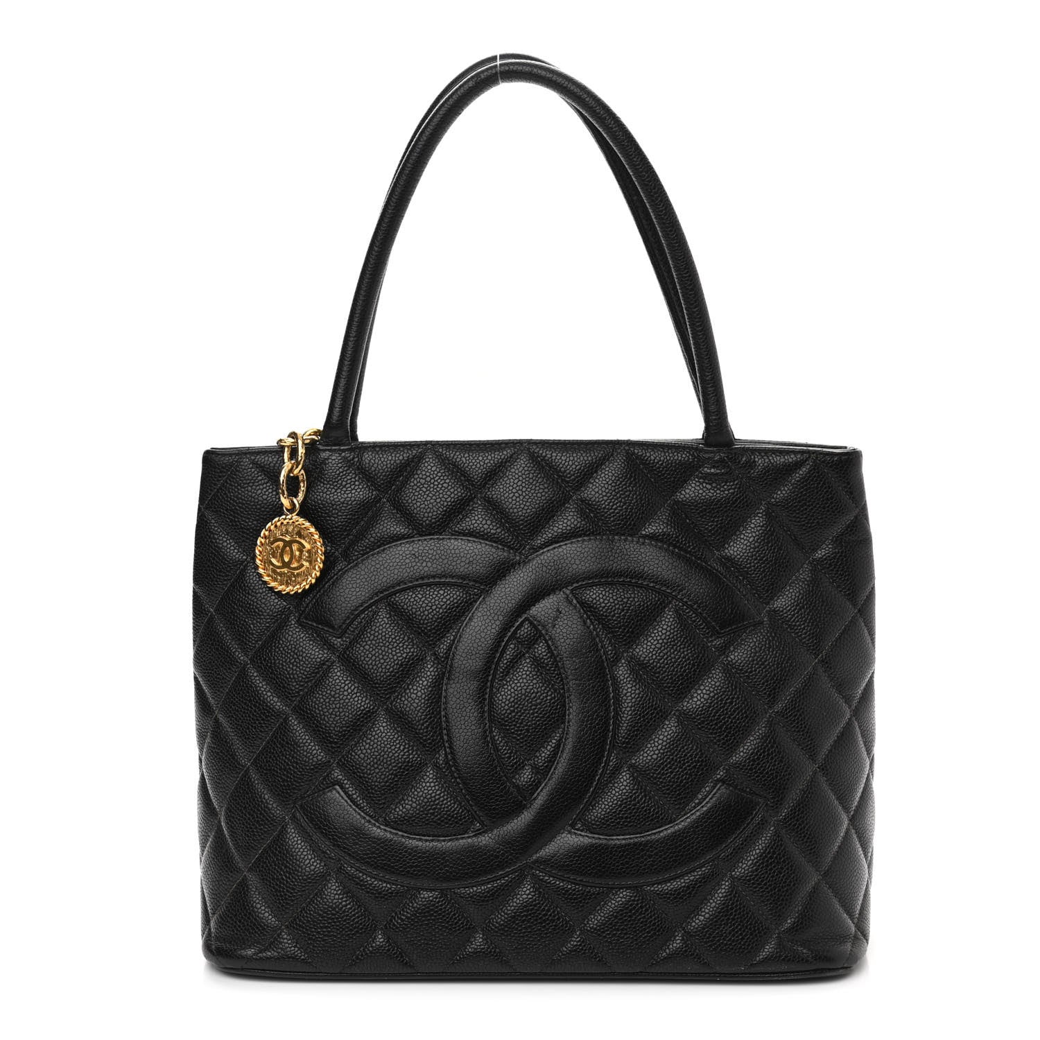Chanel Caviar Quilted Medallion Tote Black 1 of 12