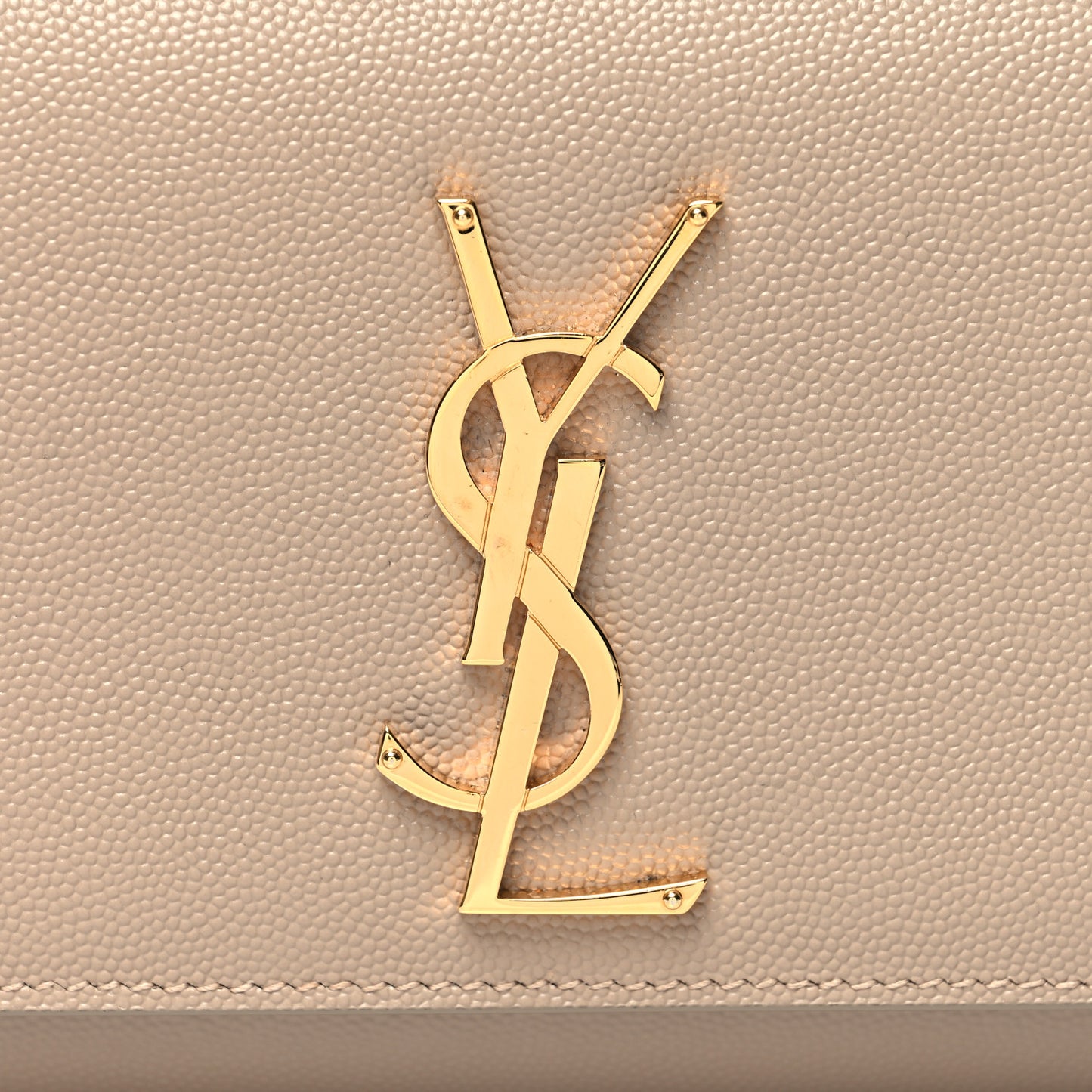 Grain De Poudre Small Monogram Kate Satchel Dark Beige