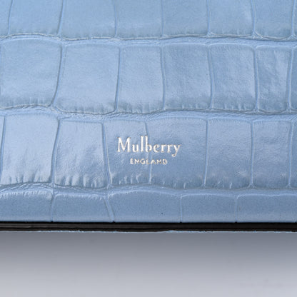 Mulberry Shiny Croc Calfskin Embossed Micro Seaton Blue 6 of 9