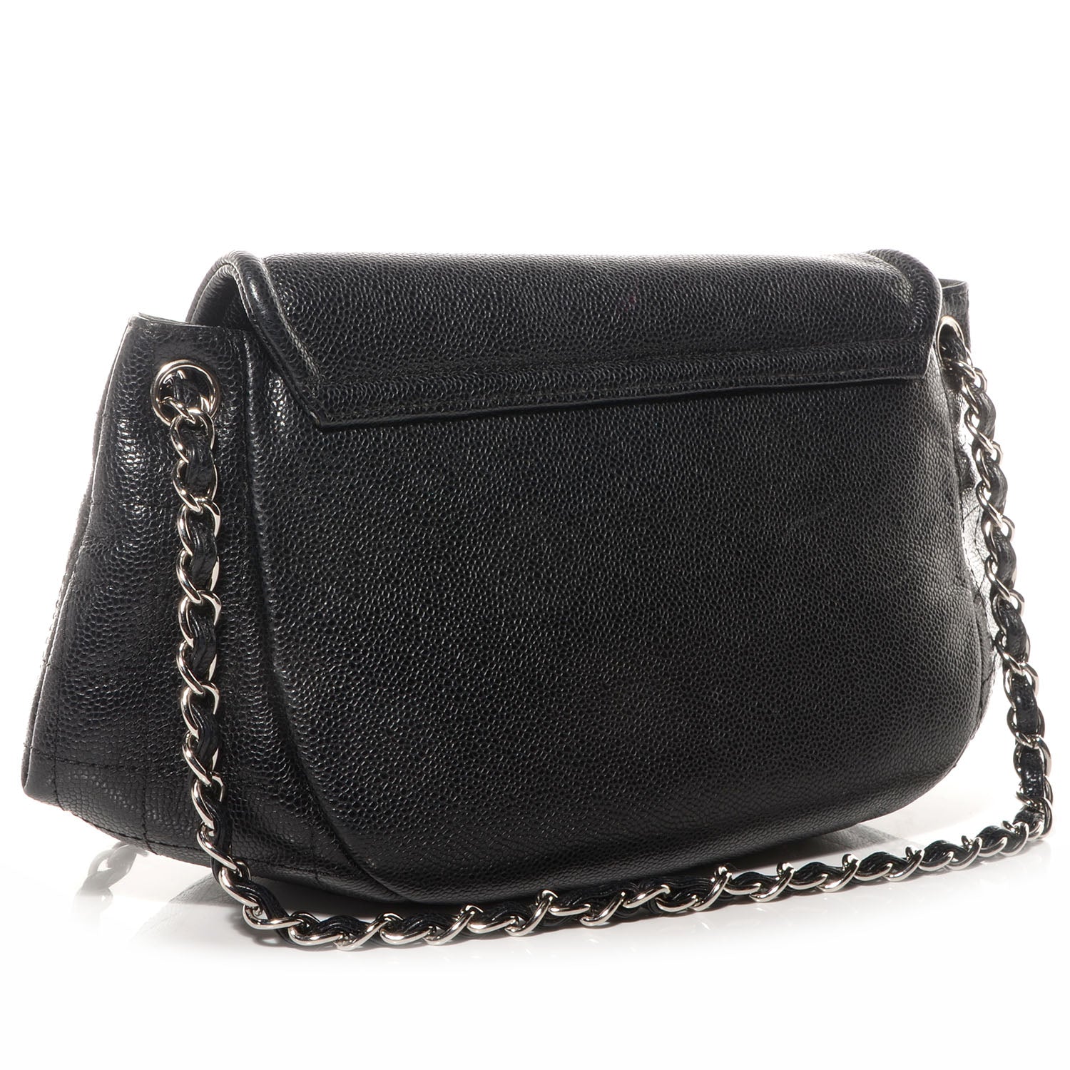 Chanel Caviar Half Moon Large Flap Black 3 of 8
