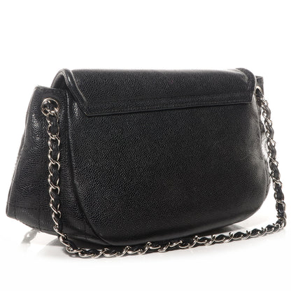 Chanel Caviar Half Moon Large Flap Black 3 of 8