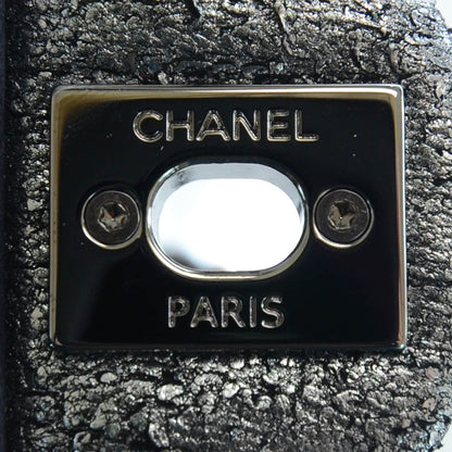 Chanel Lambskin Mineral Nights Wristlet Silver Black 7 of 11