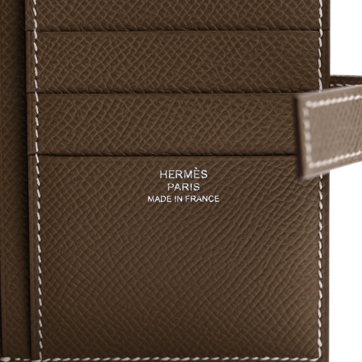 Epsom New H Passant Compact Wallet Etoupe