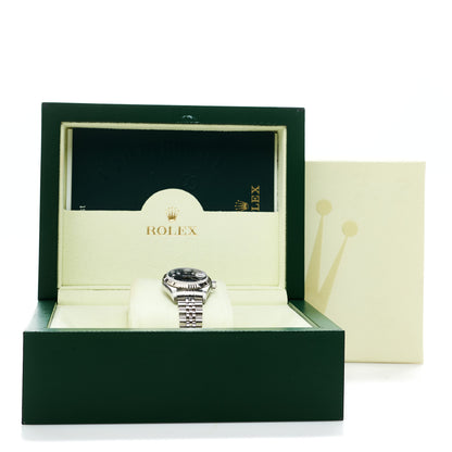 Rolex Stainless Steel 18K White Gold Diamond 26mm Oyster Perpetual Datejust Watch Black 79174 6 of 6