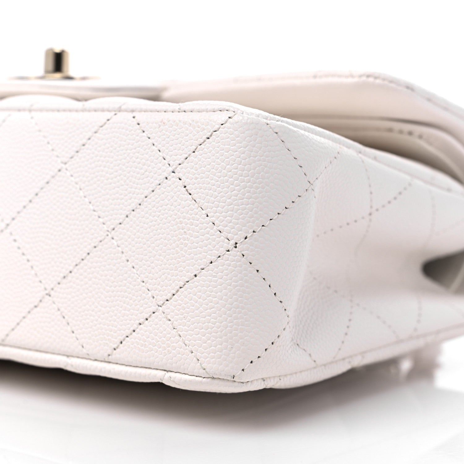 Chanel Caviar Quilted Small Double Flap White 9 of 9