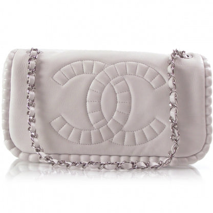 Chanel CC Logo Medium Flap White 1 of 12