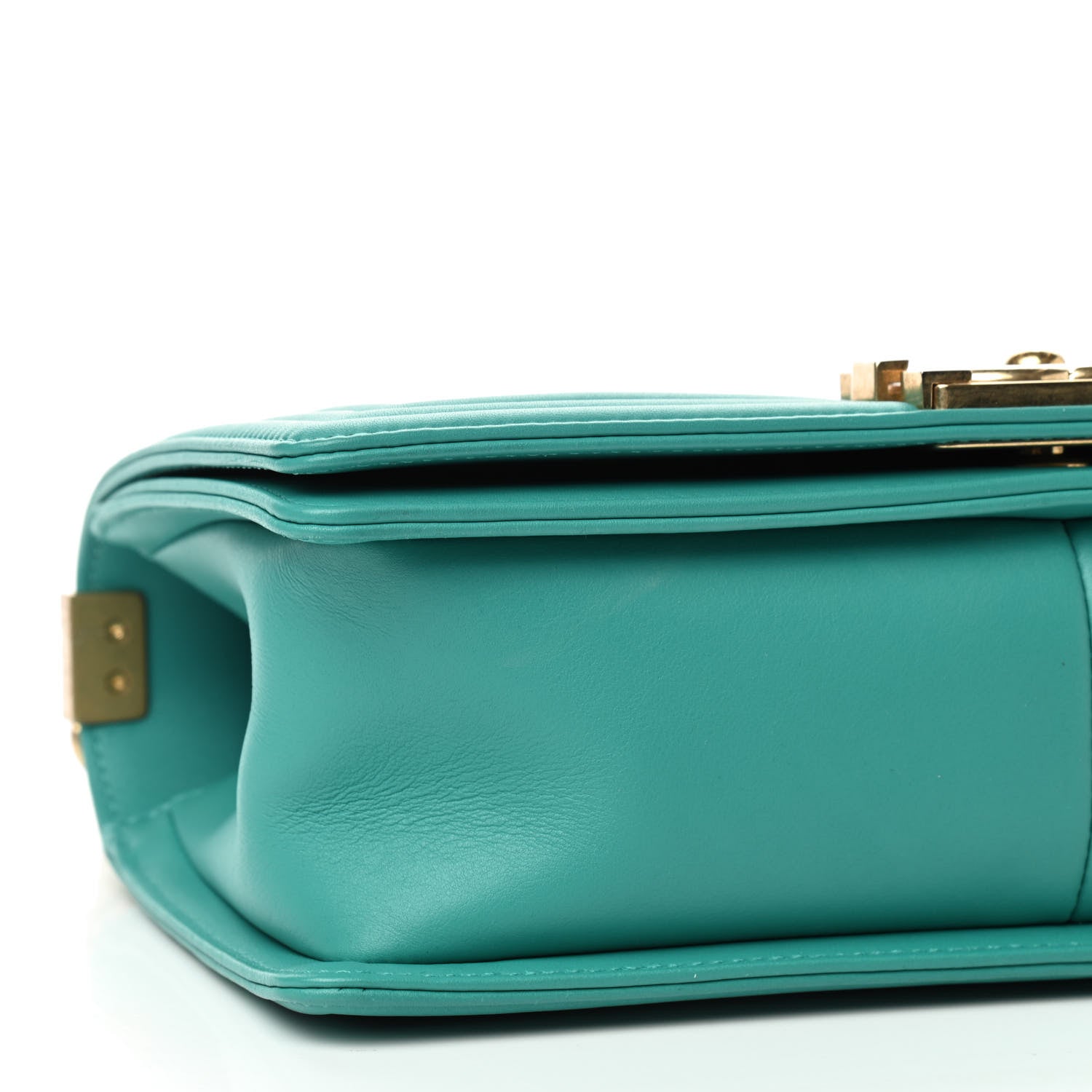 Chanel Calfskin Quilted Medium Boy Flap Turquoise 6 of 9