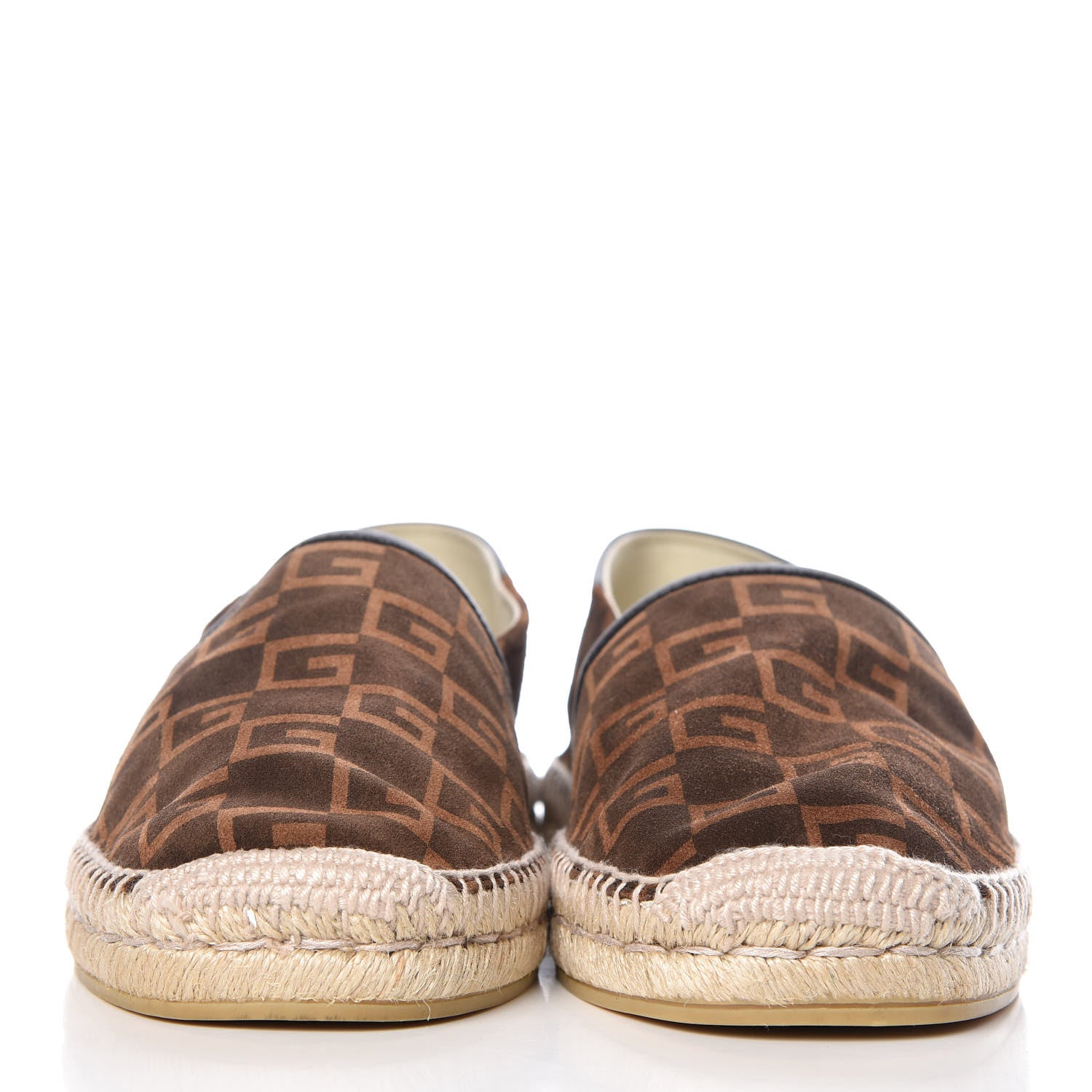 Gucci Suede Square G Mens Espadrilles 8 Sigaro 2 of 10