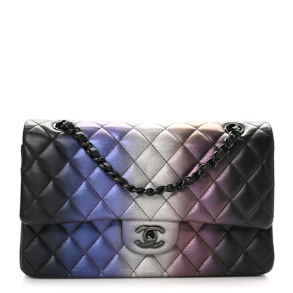 Chanel Calfskin Quilted Ombre Medium Double Flap Black 1 of 14