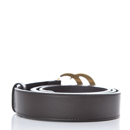 Gucci Moon Calfskin Double G 30mm Belt 95 38 Dark Cocoa 3 of 6
