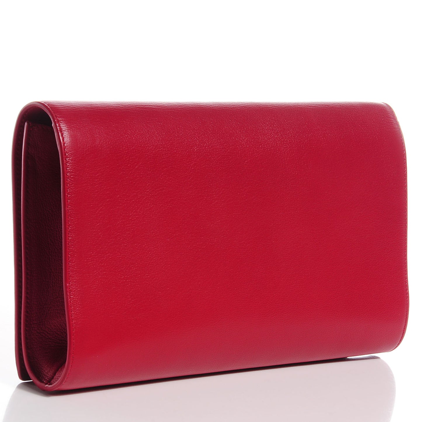 Calfskin Belle De Jour Large Clutch Lipstick Red