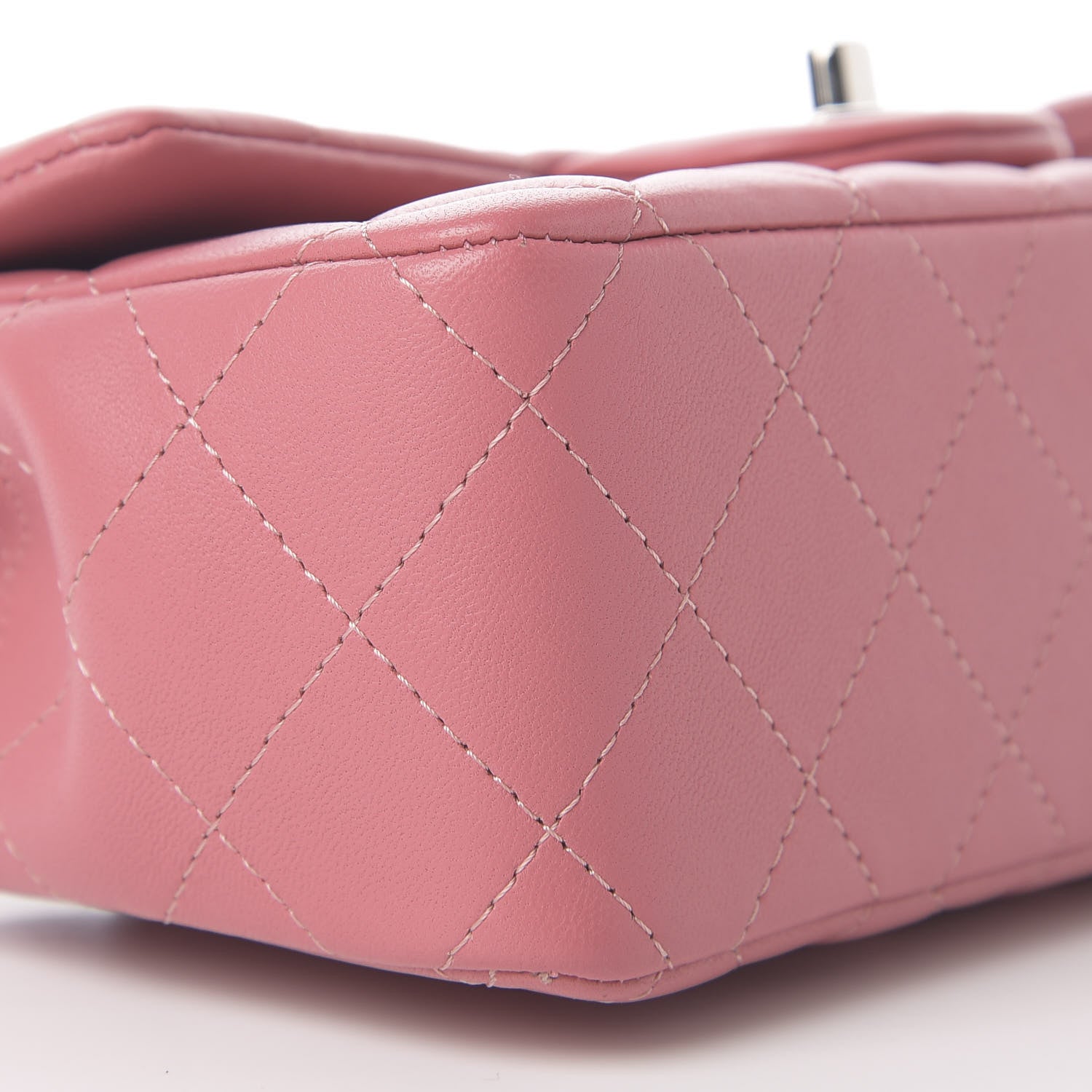 Chanel Caviar Quilted Mini Rectangular Flap Dark Pink 6 of 9