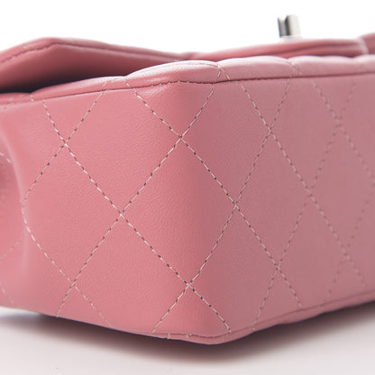 Chanel Caviar Quilted Mini Rectangular Flap Dark Pink 6 of 9