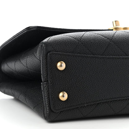 Chanel Grained Calfskin Small Stitched Flap Black 9 of 11