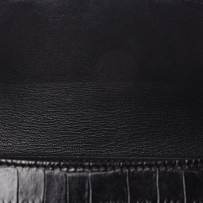 Givenchy Calfskin Crocodile Embossed Mini Nobile Shoulder Bag Black 7 of 11