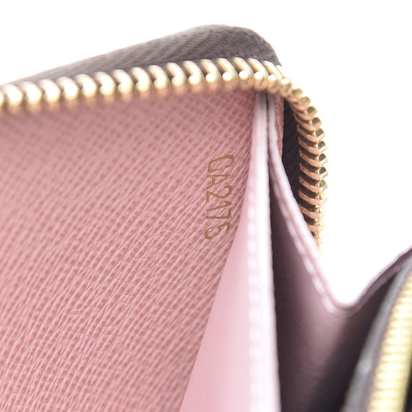 Monogram Clemence Wallet Rose Ballerine