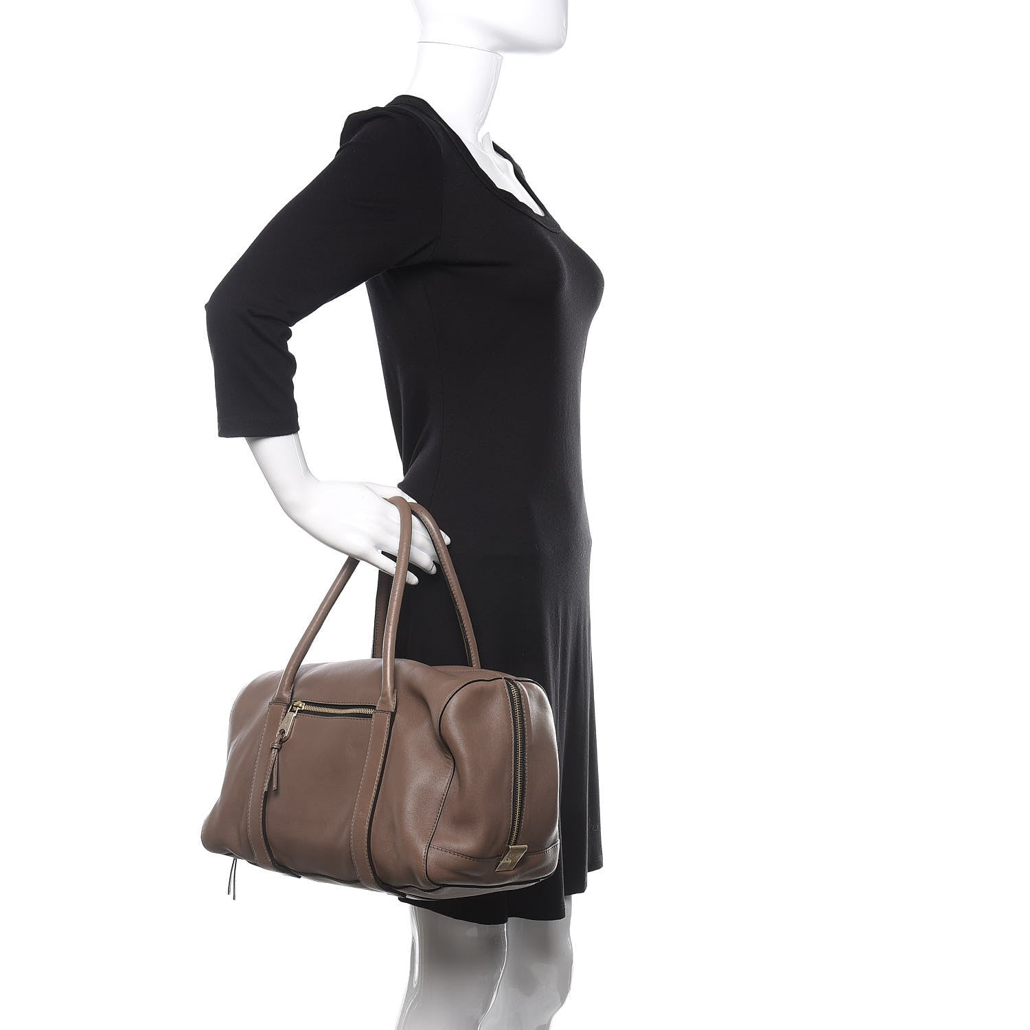 Chloe Lambskin Large Madeleine Duffel Smoke 2 of 11