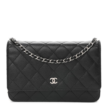 Chanel Caviar Quilted Wallet On Chain WOC Black 1 of 10