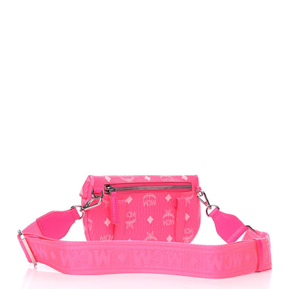 MCM Visetos Mini Crossbody Neon Pink 2 of 8