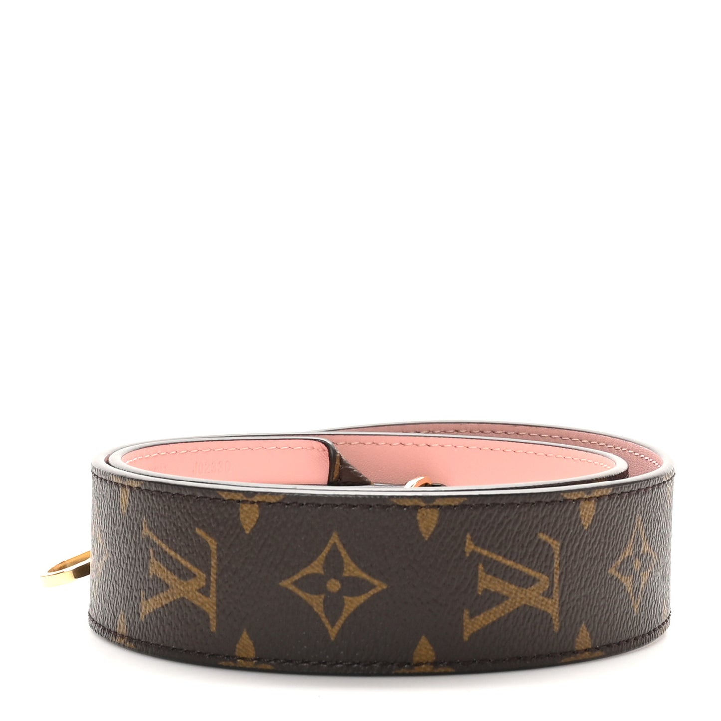 Monogram Bandouliere Shoulder Strap  Rose Ballerine