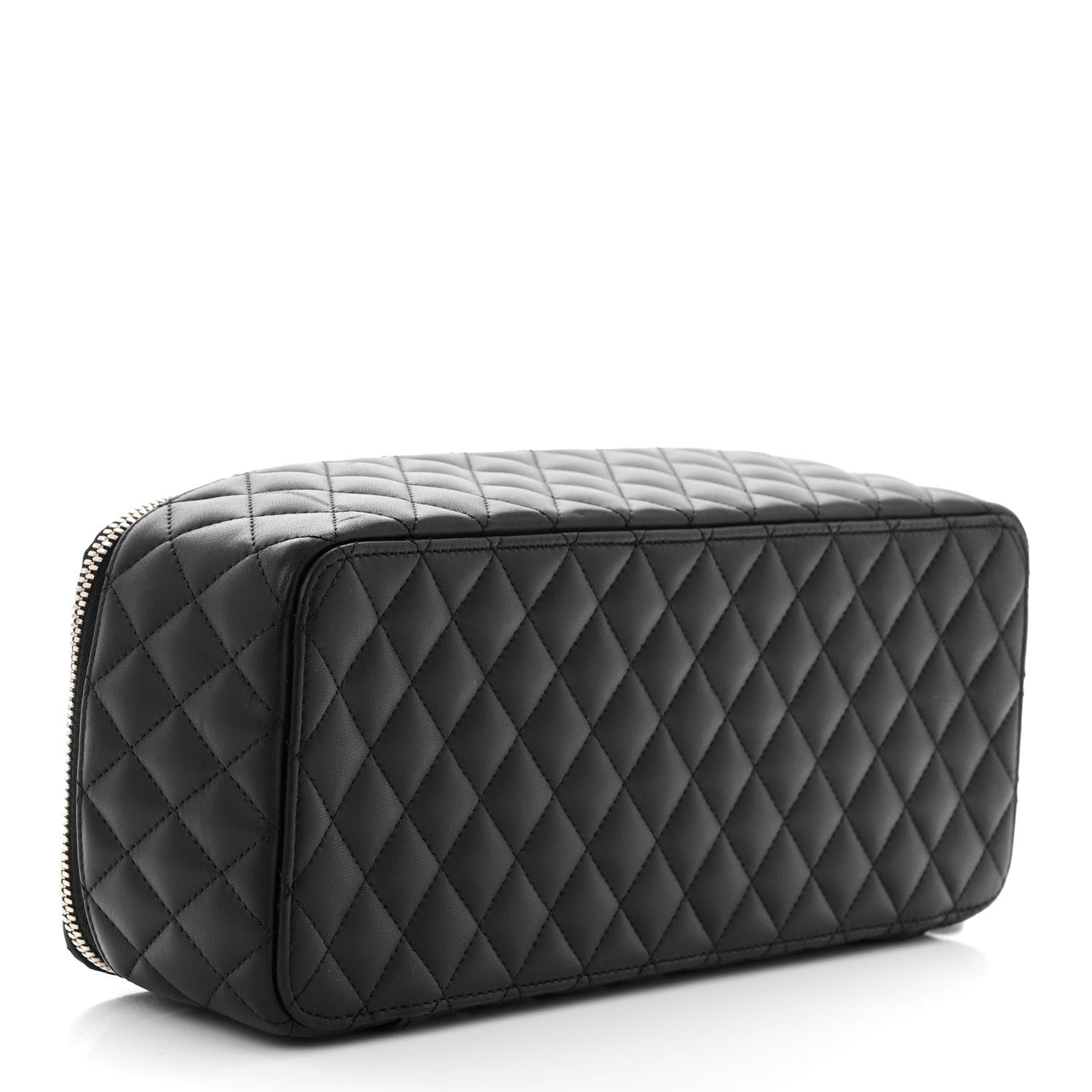 Chanel Lambskin Quilted Large Jewelry Case Black 5 of 11