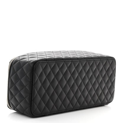 Chanel Lambskin Quilted Large Jewelry Case Black 5 of 11