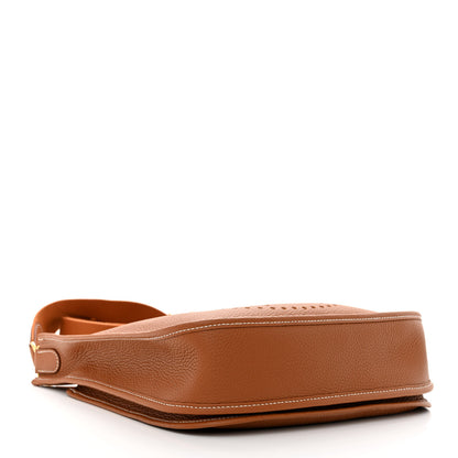 Hermes Taurillon Clemence Evelyne III PM Gold 4 of 11