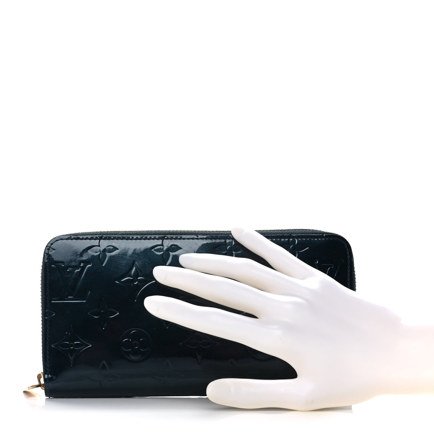 Louis Vuitton Vernis Zippy Wallet Blue Nuit 2 of 11