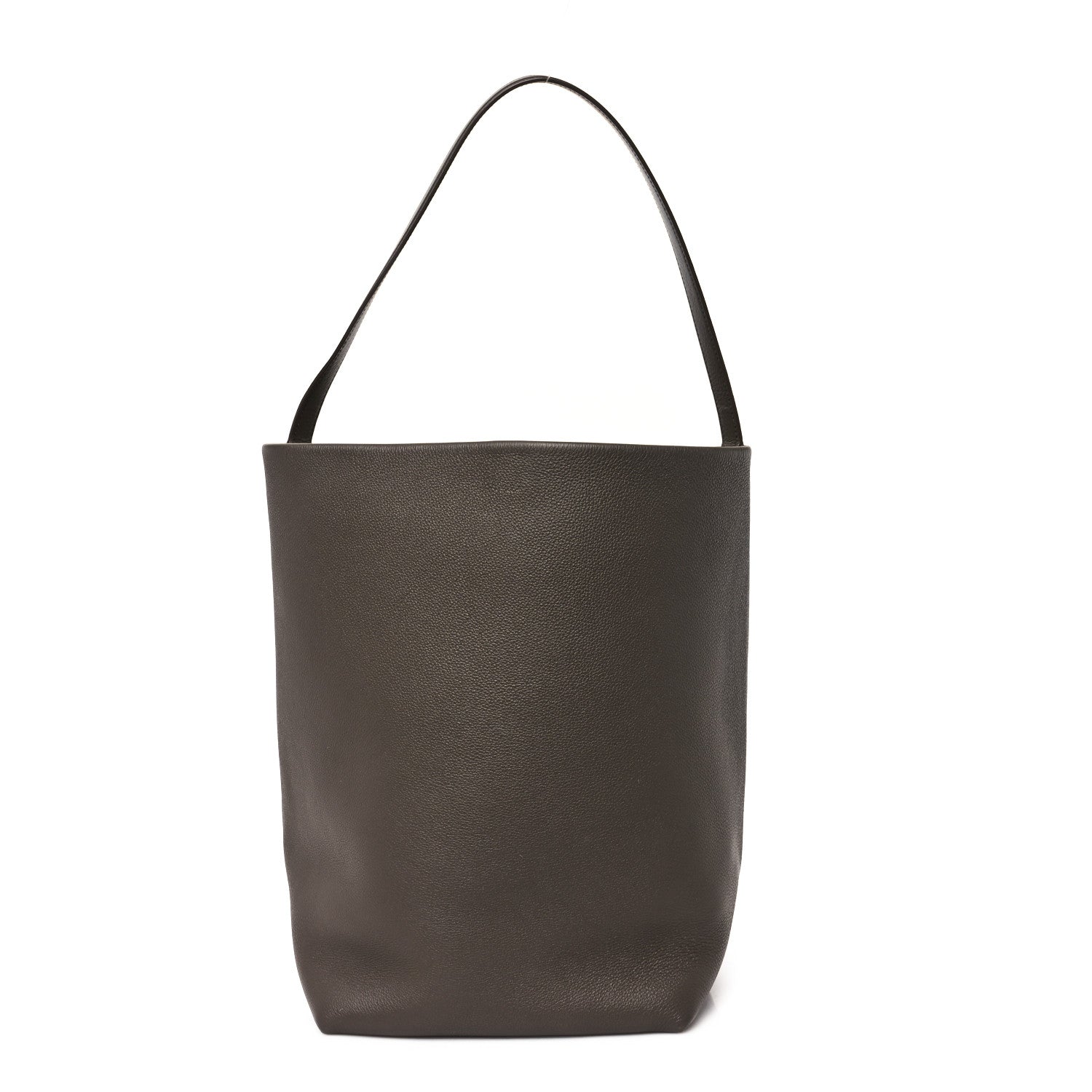 The Row Grained Calfskin Large N/S Park Tote French Grey 1 of 9