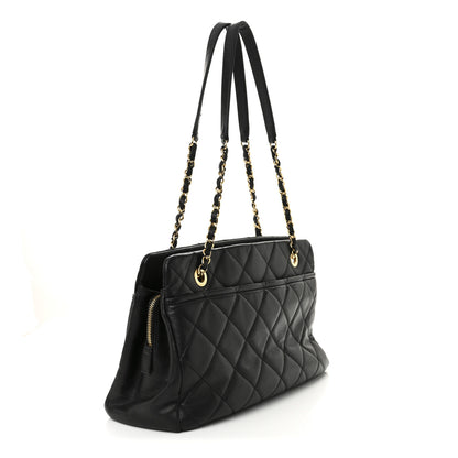Chanel Caviar Quilted CC Timeless Soft Tote Black 3 of 12