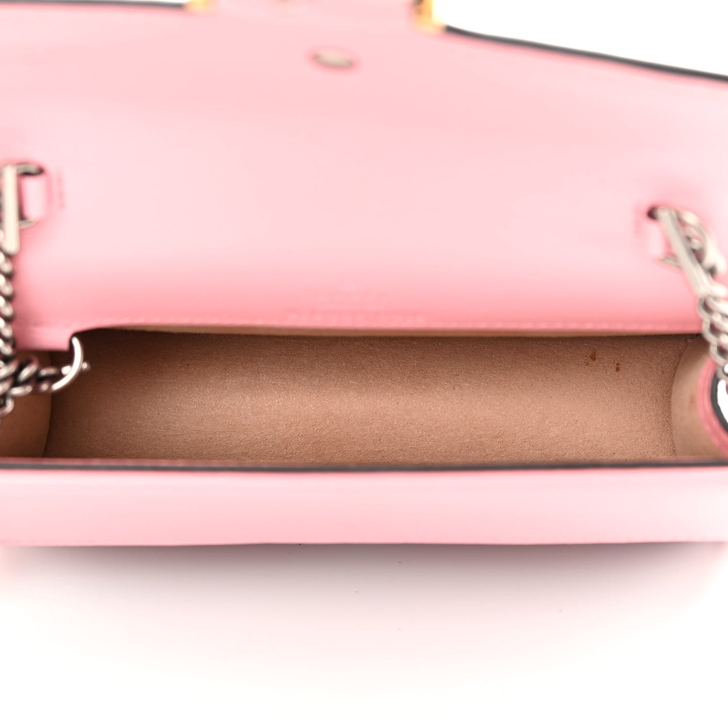 Azalea Calfskin Enamel Super Mini Dionysus Shoulder Bag New Cherry Red Wild Rose Off White