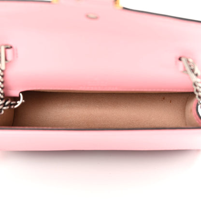 Gucci Azalea Calfskin Enamel Super Mini Dionysus Shoulder Bag New Cherry Red Wild Rose Off White 5 of 15