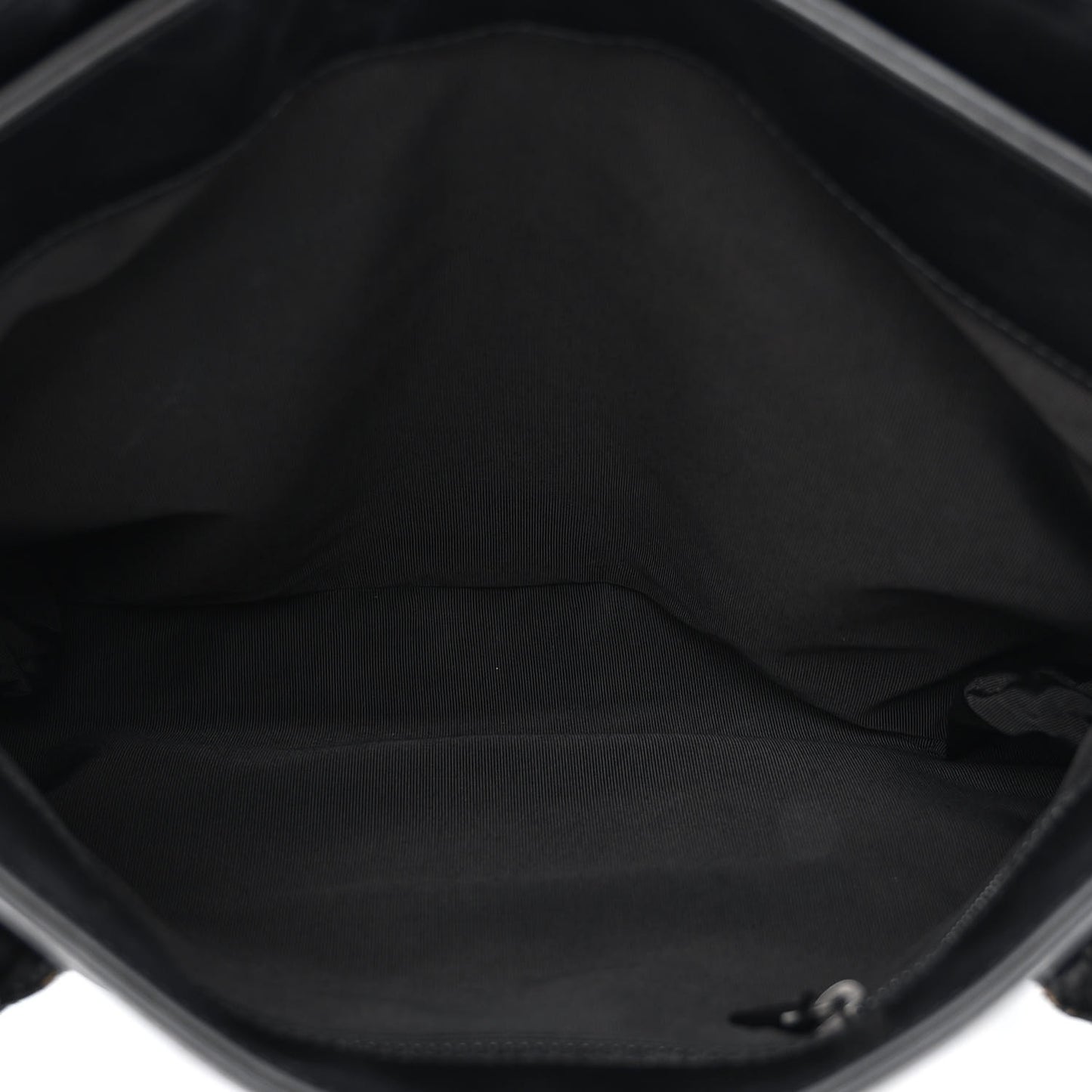 Calfskin Large Flap Tote Black