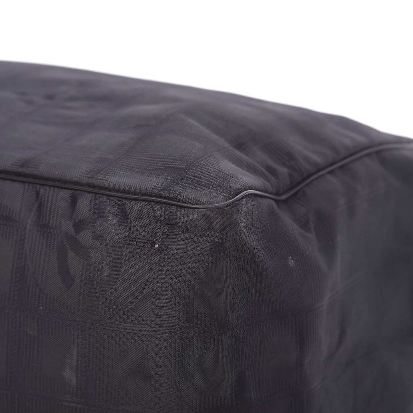 Nylon Large Travel Tote Black