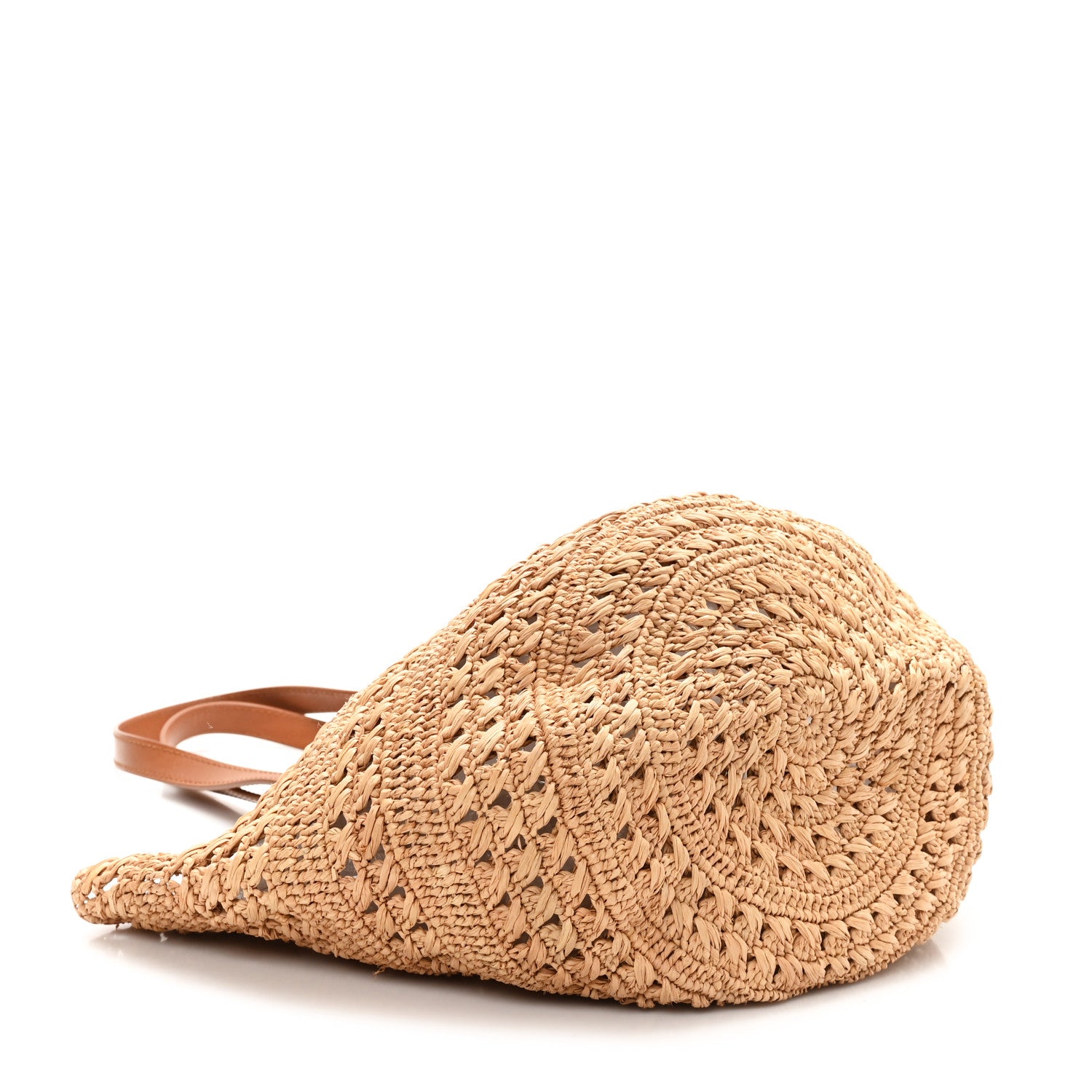 Saint Laurent Raffia Calfskin Small Panier Tote Naturel 4 of 11
