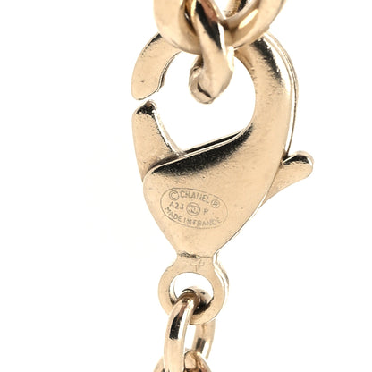 Chanel Pearl CC Double Strand Necklace Gold 5 of 5