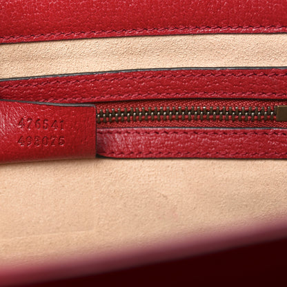 Gucci GG Supreme Monogram Small Queen Margaret Top Handle Bag Red 7 of 11