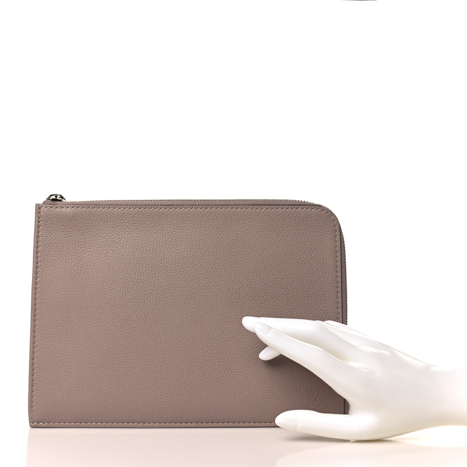 Louis Vuitton Calfskin Pochette Jour PM Taupe 2 of 9