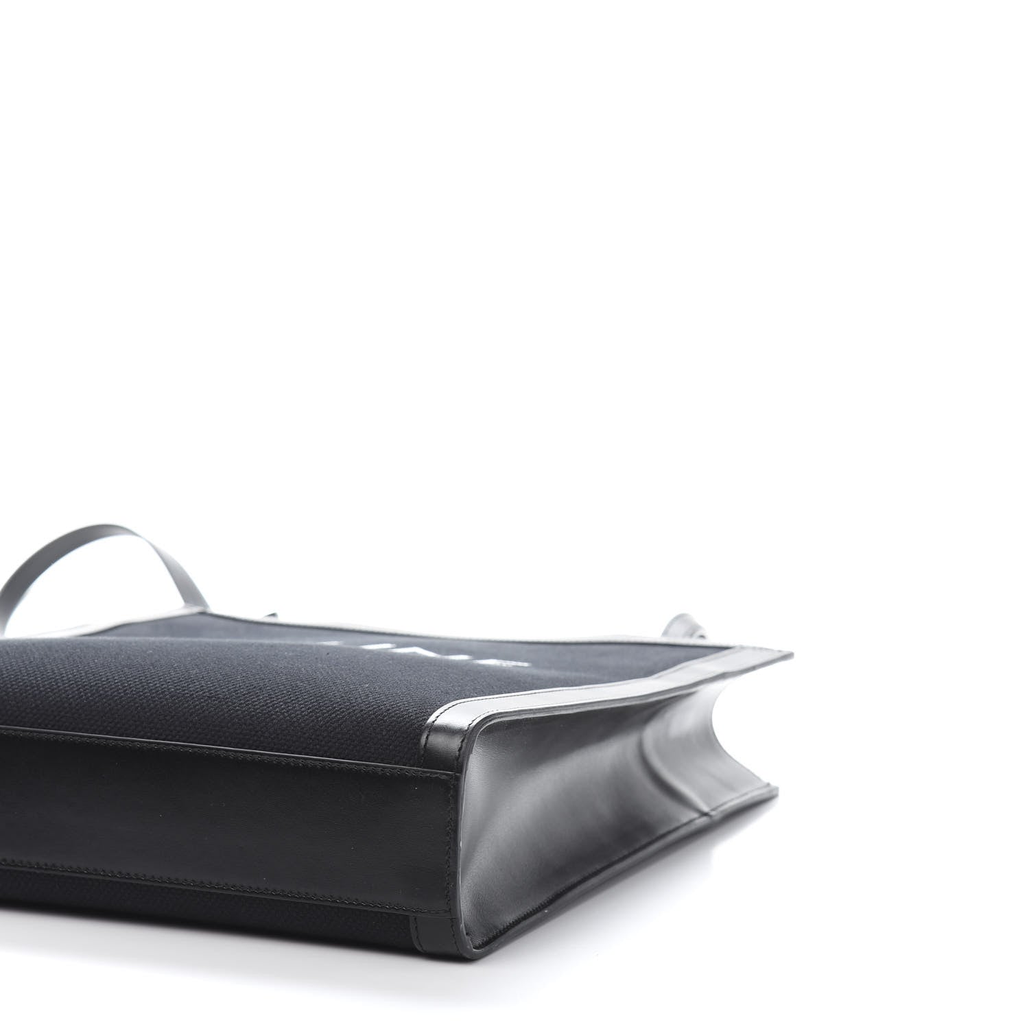 Celine Canvas Calfskin Small Vertical Cabas Black 11 of 12