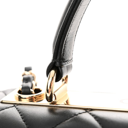 Chanel Lambskin Quilted Small Trendy CC Dual Handle Flap Bag Black 12 of 13