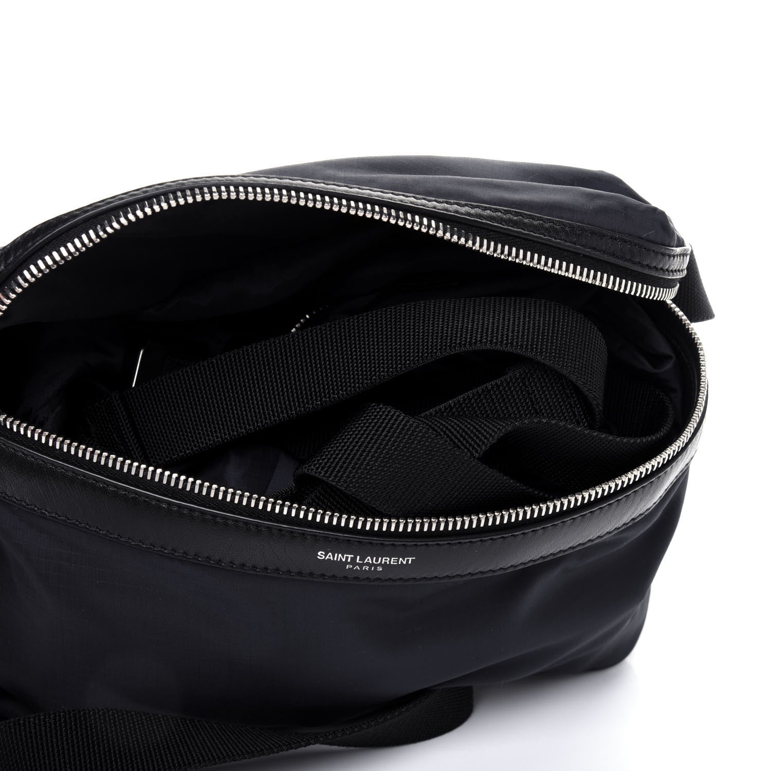 Saint Laurent Nylon City Fold Up Backpack Belt Bag Navy 14 of 18