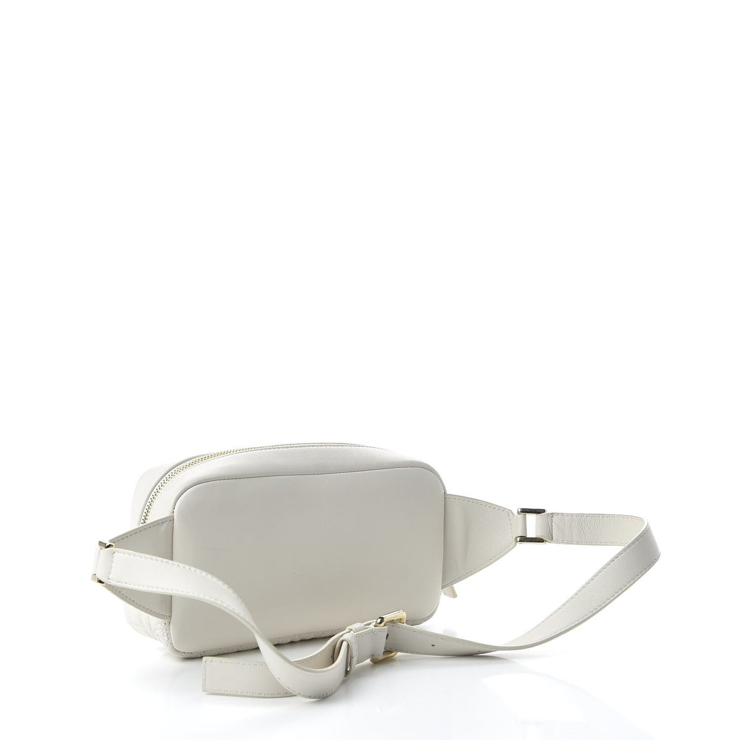 Nappa Barocco Quilted Vanitas Medea Belt Bag White
