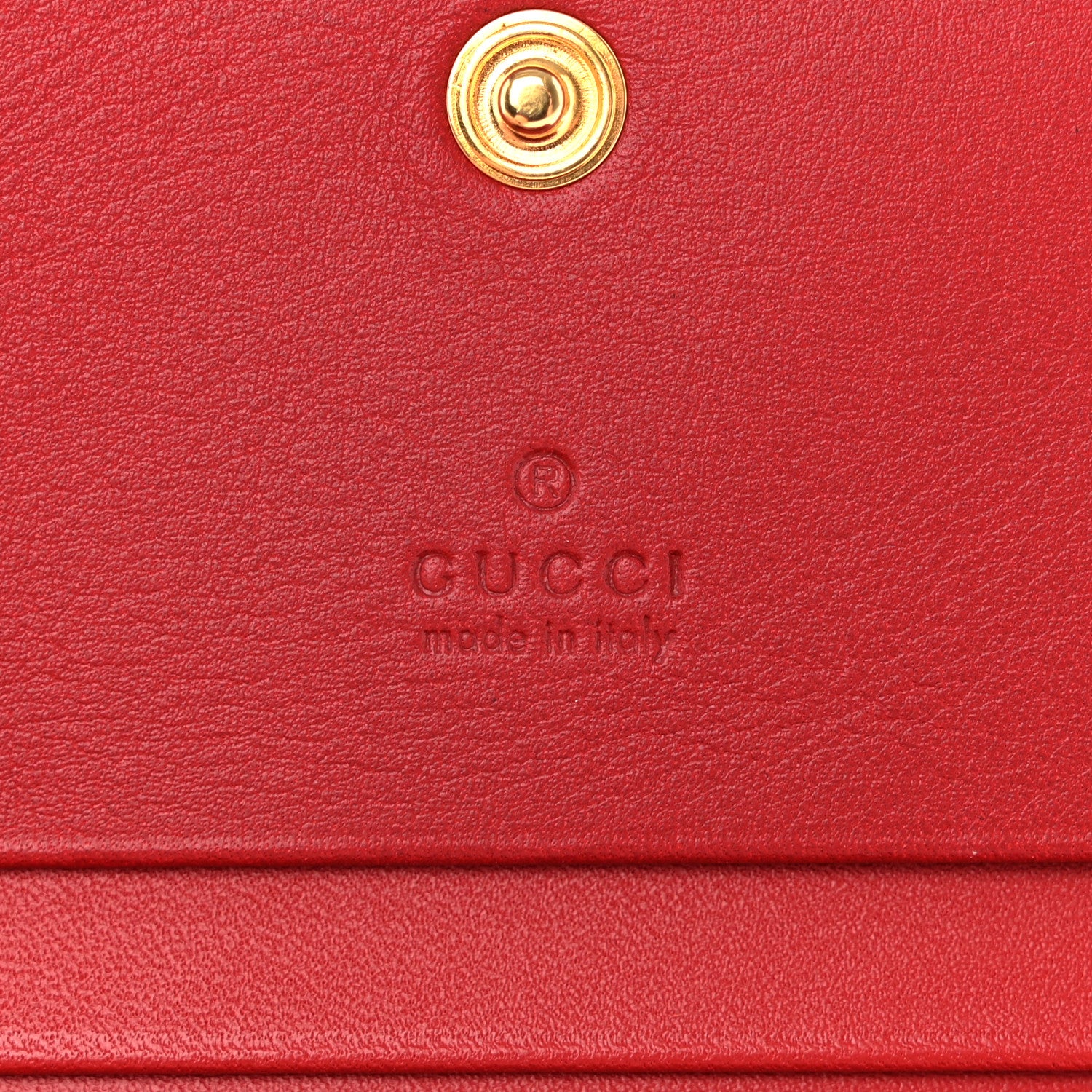 Gucci GG Supreme Monogram Bosco Patch Card Case Wallet Beige Malva Hibiscus Red 6 of 9