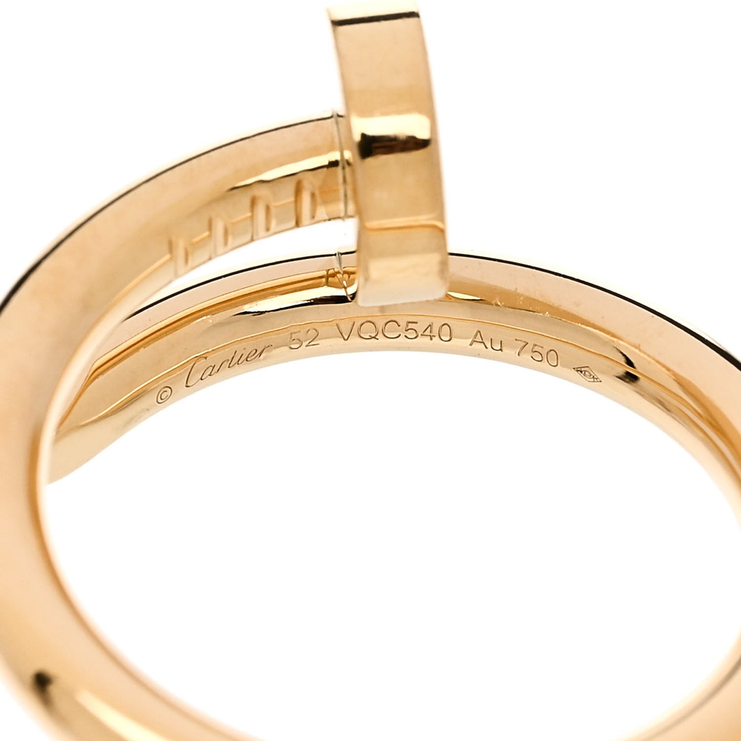 18K Yellow Gold Juste Un Clou Ring 52 6