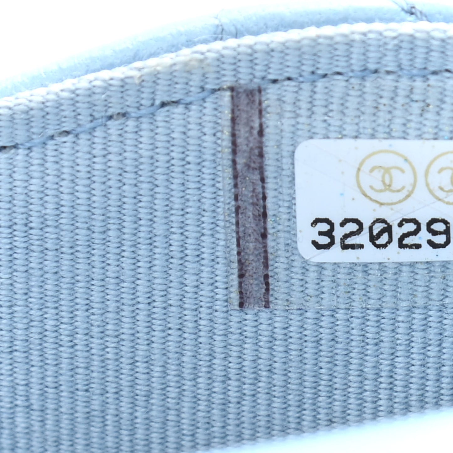 Lambskin Quilted Chain Around Coin Purse With Chain Light Blue