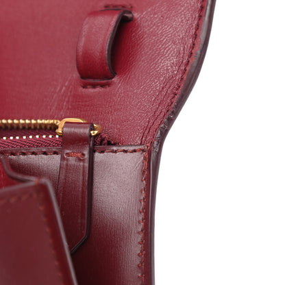 Celine Box Calfskin Medium Classic Box Flap Bag Burgundy 13 of 15