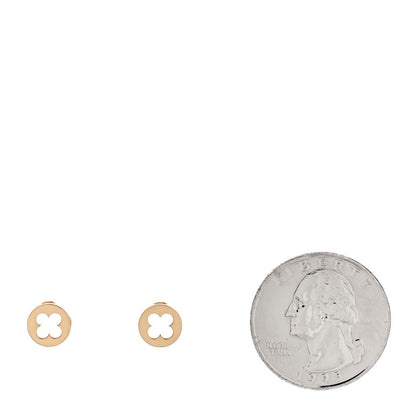 Louis Vuitton 18K Yellow Gold Empreinte Ear Studs Earrings 2 of 5