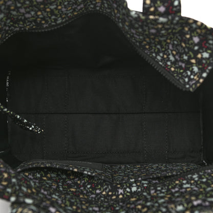 Marc Jacobs Cotton Canvas Floral Print Medium The Traveler Tote Bag Black 5 of 9