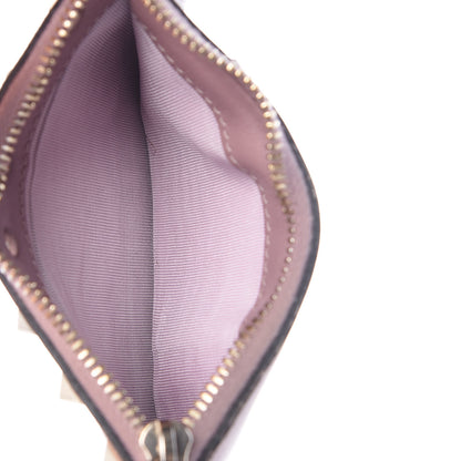 Valentino Garavani Vitello Rockstud Coin Case Card Holder Lipstick 5 of 9