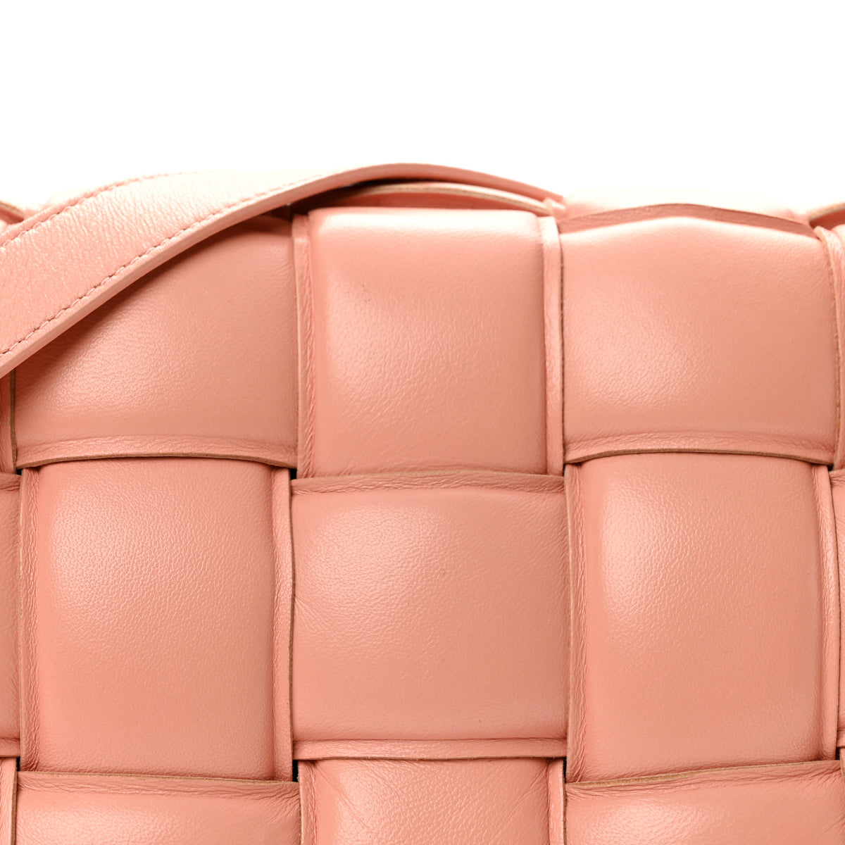 Bottega Veneta Nappa Maxi Intrecciato Padded Cassette Crossbody Bag Peachy 8 of 13